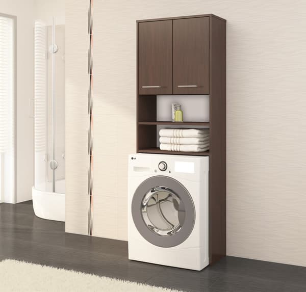 SÄNGKANT REGALE BADRUM FIN VID TVÄTTMASKIN WENGE