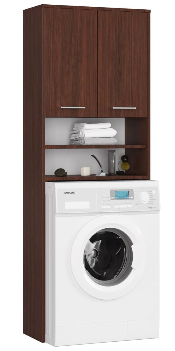 SÄNGKANT REGALE BADRUM FIN VID TVÄTTMASKIN WENGE