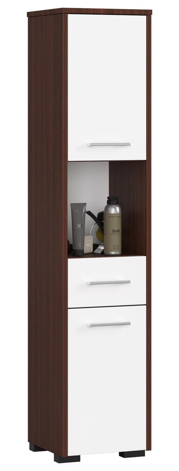 REGALE BADRUM FIN STÄLLNING 30 2D 1S 1H 140cm VENGE / VIT