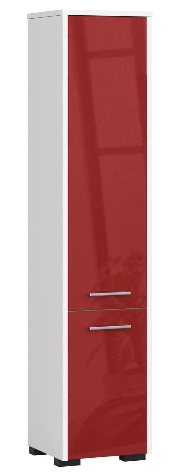 REGALE BADRUM FIN STÄLL 30 2D 140cm RÖD HIGH GLOSS