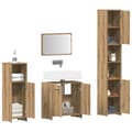 Miniatyrbild 4 av 11: vidaXL Badrumsmöbler set 4 delar artisan ek konstruerat trä