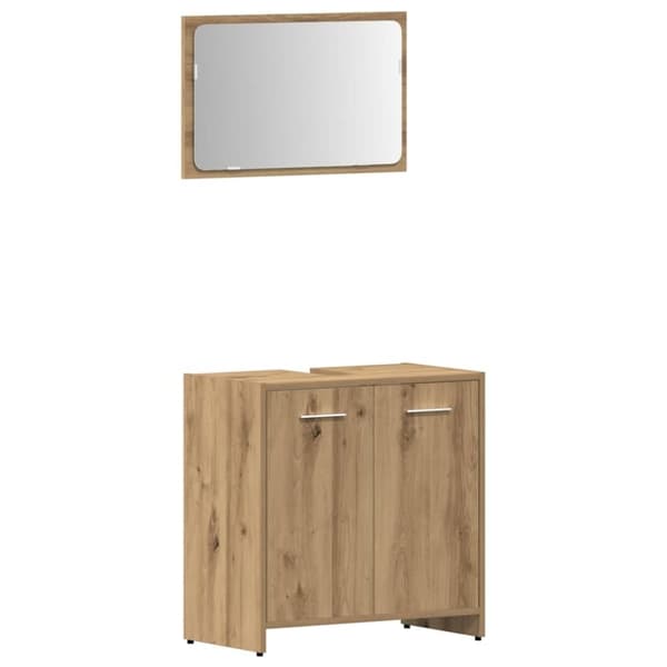 vidaXL Badrumsmöbler set 4 delar artisan ek konstruerat trä