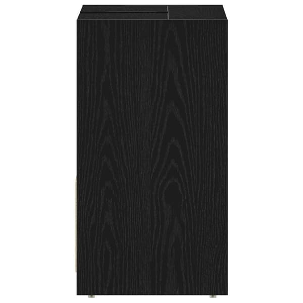 vidaXL Baderomsskap svart eik 60x33x60 cm konstruert tre