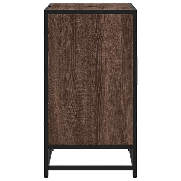 vidaXL Kylpyhuonekaappi altaalla ruskea tammi 65x33x60 cm tekninen puu