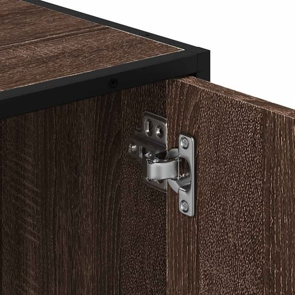 vidaXL Kylpyhuonekaappi altaalla ruskea tammi 65x33x60 cm tekninen puu