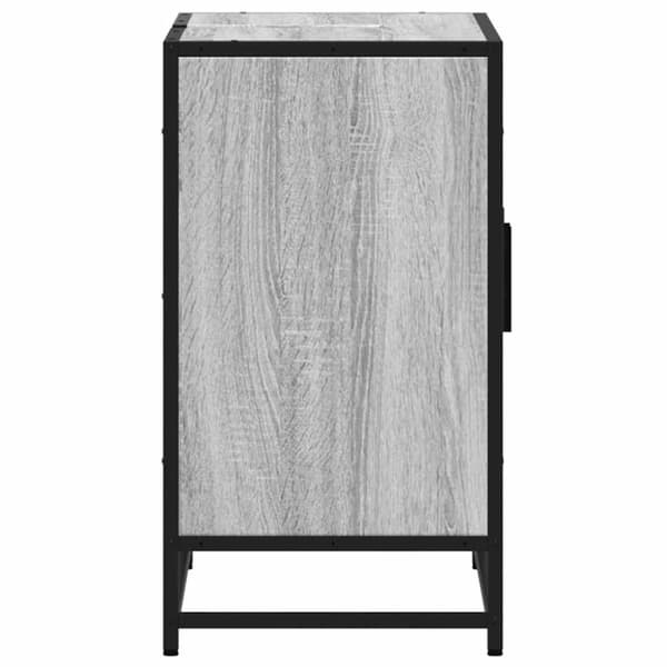vidaXL skab til håndvask til badeværelse 90x33x60 cm grå sonoma