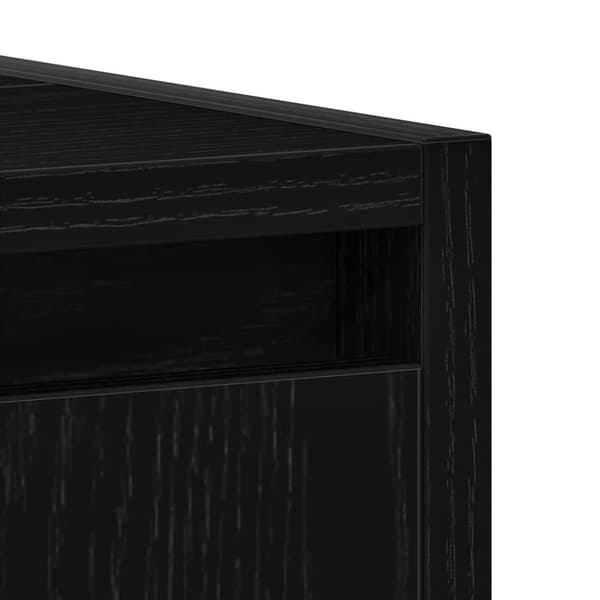 vidaXL Kylpyhuonekaappi Musta tammi 60x33x60 cm Engineered Wood