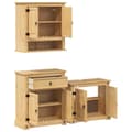 Miniatyrbilde 5 av 11: vidaXL Baderomsskap 3 stk Corona heltre furu