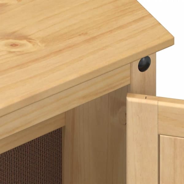 vidaXL Baderomsskap 3 stk Corona heltre furu