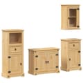 Miniatyrbilde 3 av 11: vidaXL Baderomsskap 4 stk Corona heltre furu