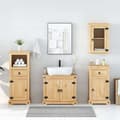 Miniatyrbilde 4 av 11: vidaXL Baderomsskap 4 stk Corona heltre furu