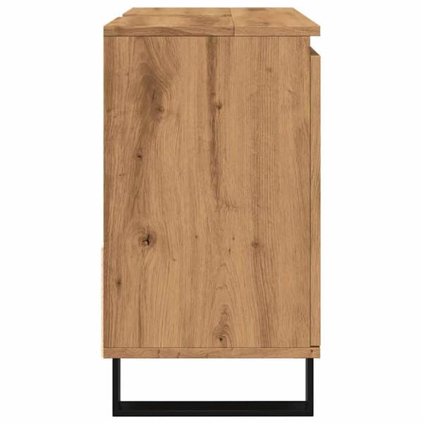 vidaXL underskab til badeværelse 65x33x60 cm konstrueret træ kunsteg