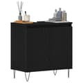Miniatyrbilde 3 av 11: vidaXL Baderomsskap Svart Eik 58x33x60 cm Konstruert Tre