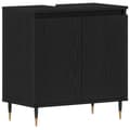 Miniatyrbilde 4 av 11: vidaXL badekabinett svart eik 58x33x60 cm konstruert tre