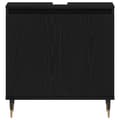 Miniatyrbilde 7 av 11: vidaXL badekabinett svart eik 58x33x60 cm konstruert tre