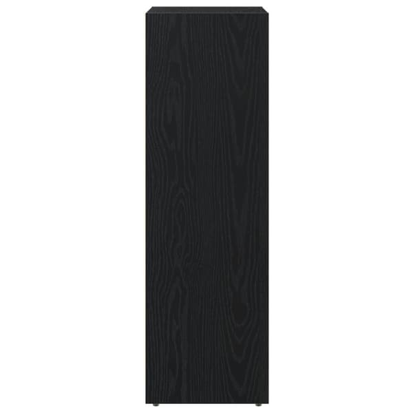 vidaXL Kylpyhuonekaappi Musta Tammi 30x30x95 cm Tekninen Puu