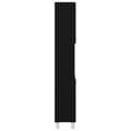 Miniatyrbilde 9 av 11: vidaXL Badekabinett Svart Eik 30x30x179 cm Bygget av Tre