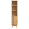 Miniatyrbilde 7 av 11: vidaXL Baderomsskap Brun 35x30x159 cm Solid Furutre