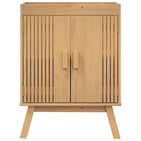 vidaXL Pesualtaiden Aluskaappi 114x43x73,5 cm Täysipuu Mänty
