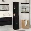 Miniatyrbilde 2 av 11: vidaXL Baderomsskap i Svart Eik 25x25x170 cm Laget av Tre