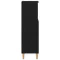 Miniatyrbilde 9 av 11: vidaXL Baderomsskap Svart Eik 30x30x100 cm Konstruert Tre