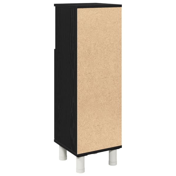 vidaXL Baderomsskap i Svart Eik 30x30x95 cm Laget av Tre
