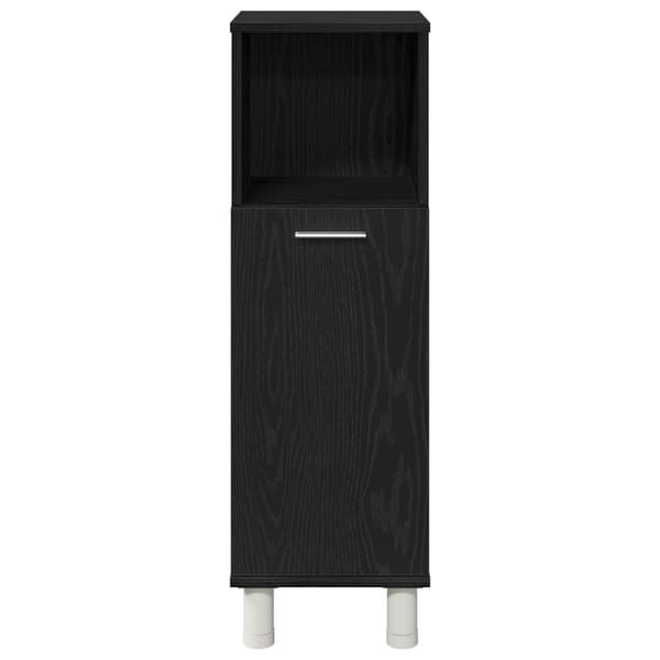 vidaXL Baderomsskap i Svart Eik 30x30x95 cm Laget av Tre