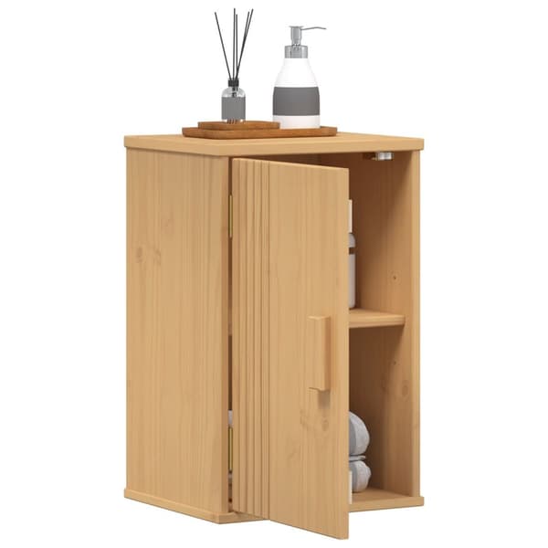 vidaXL Baderom Oppbevaringsskap 35x30x55 cm Solid Tre Furu