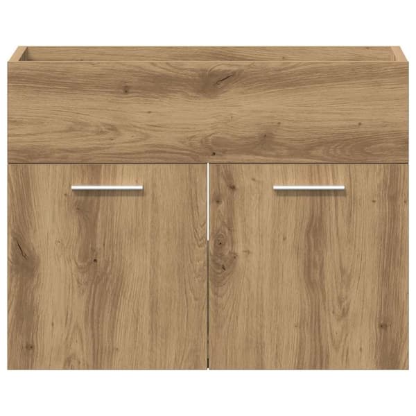 vidaXL badeværelsesvaskeskab 60x38,5x46 cm konstrueret træ kunsteg
