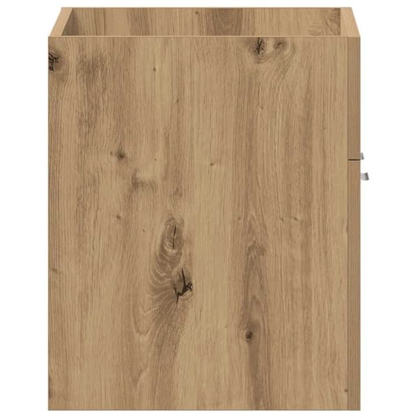 vidaXL badeværelsesvaskeskab 60x38,5x46 cm konstrueret træ kunsteg