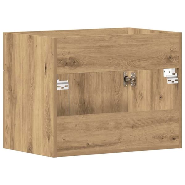 vidaXL badeværelsesvaskeskab 60x38,5x46 cm konstrueret træ kunsteg