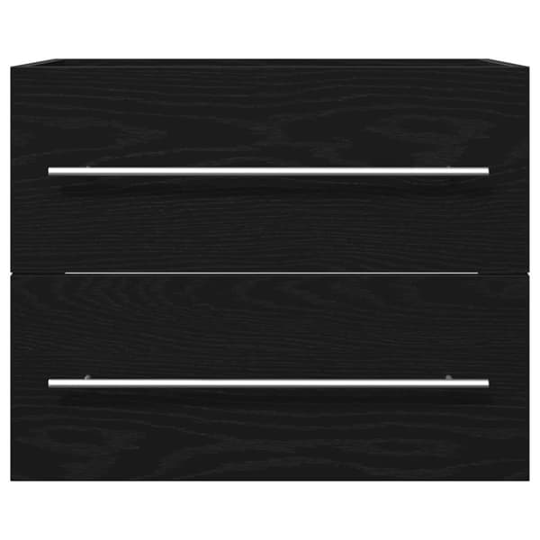 vidaXL badeværelsesvaskeskab 60x38,5x48 cm konstrueret træ sort egetræ