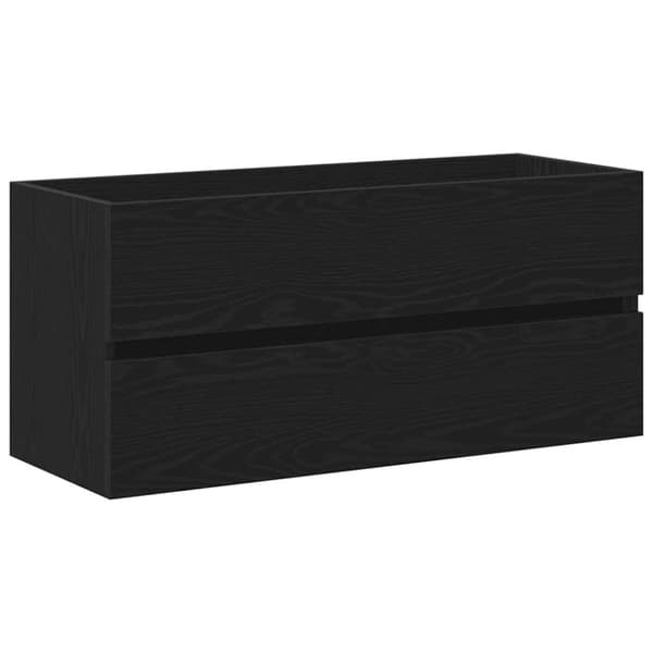 vidaXL Allaskaappi musta tammi 100x38,5x45 cm tekninen puu