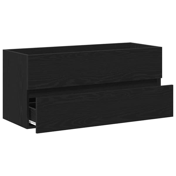 vidaXL Allaskaappi musta tammi 100x38,5x45 cm tekninen puu