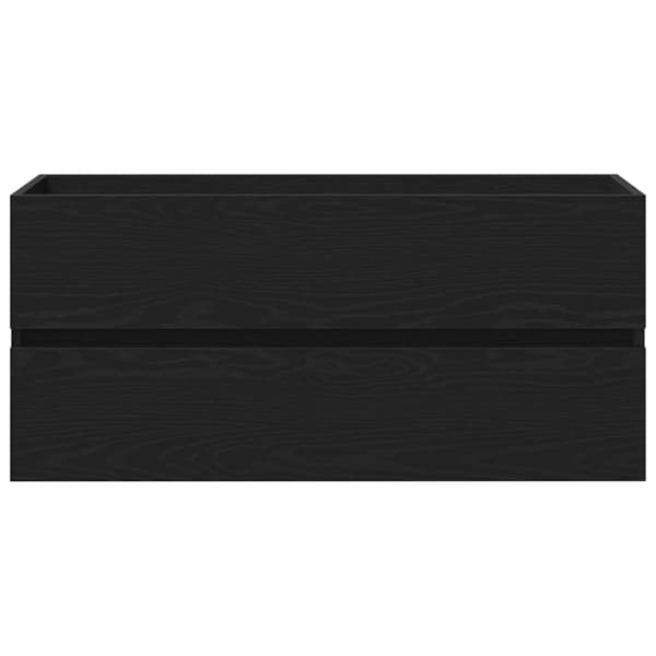 vidaXL Allaskaappi musta tammi 100x38,5x45 cm tekninen puu
