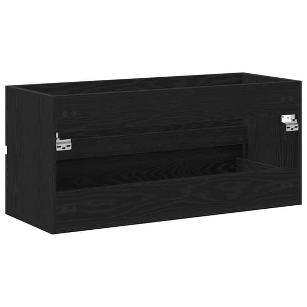 vidaXL Allaskaappi musta tammi 100x38,5x45 cm tekninen puu