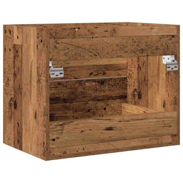 vidaXL badeværelsesvaskeskab 60x38,5x48 cm konstrueret træ gammelt træ