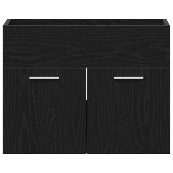 vidaXL Baderomsvaskskap svart eik 60x38,5x46 cm konstruert tre
