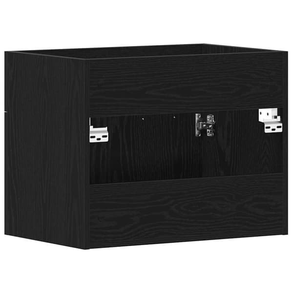 vidaXL Baderomsvaskskap svart eik 60x38,5x46 cm konstruert tre