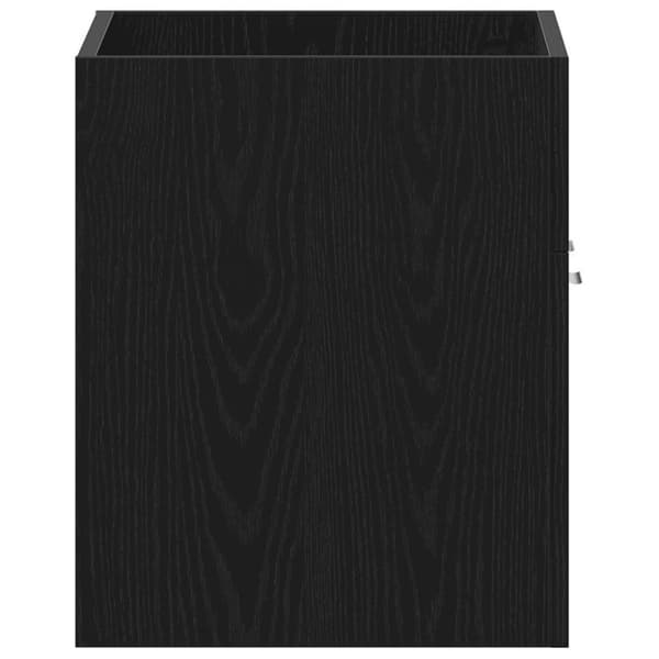 vidaXL badeværelsesvaskeskab 60x38,5x46 cm konstrueret træ sort egetræ