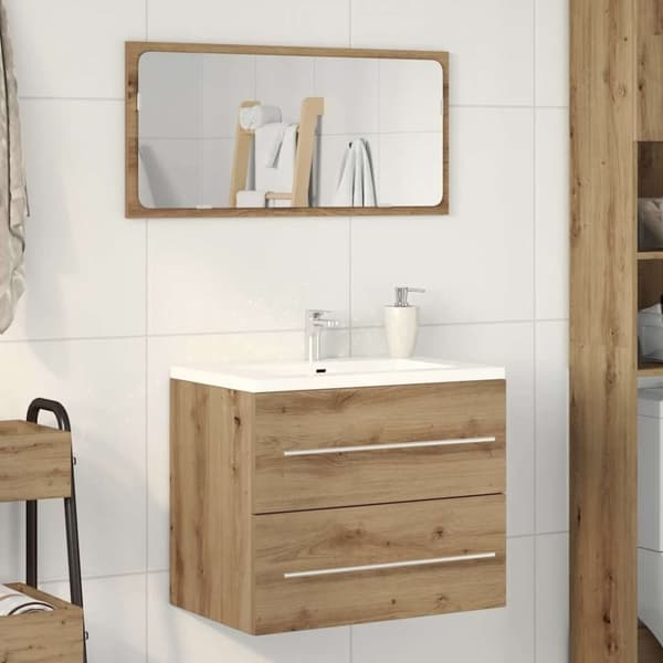 vidaXL Tvättställsskåp artisan ek 60x38,5x48 cm konstruerat trä