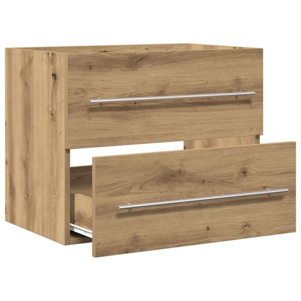 vidaXL Tvättställsskåp artisan ek 60x38,5x48 cm konstruerat trä