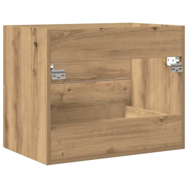 vidaXL Tvättställsskåp artisan ek 60x38,5x48 cm konstruerat trä