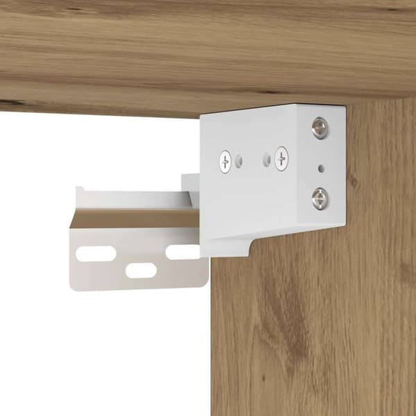 vidaXL Tvättställsskåp artisan ek 60x38,5x48 cm konstruerat trä