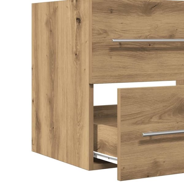 vidaXL Tvättställsskåp artisan ek 60x38,5x48 cm konstruerat trä