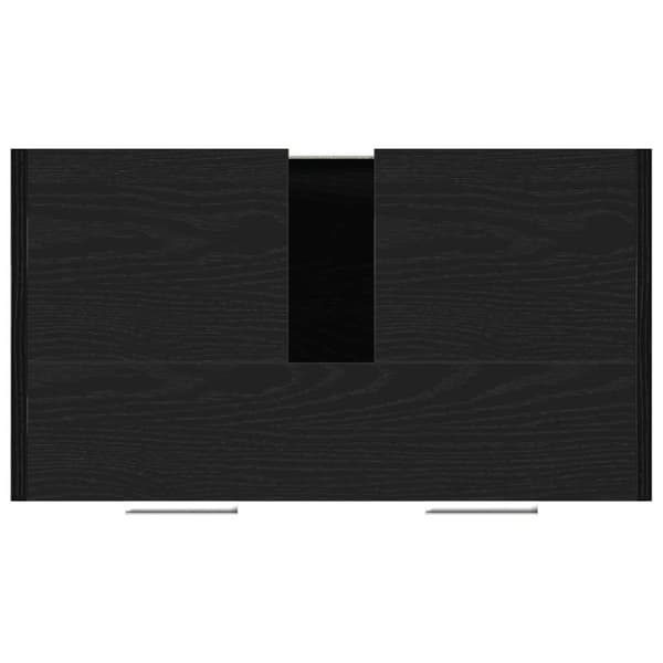 vidaXL Servantskap svart eik 60x33x60 cm konstruert tre