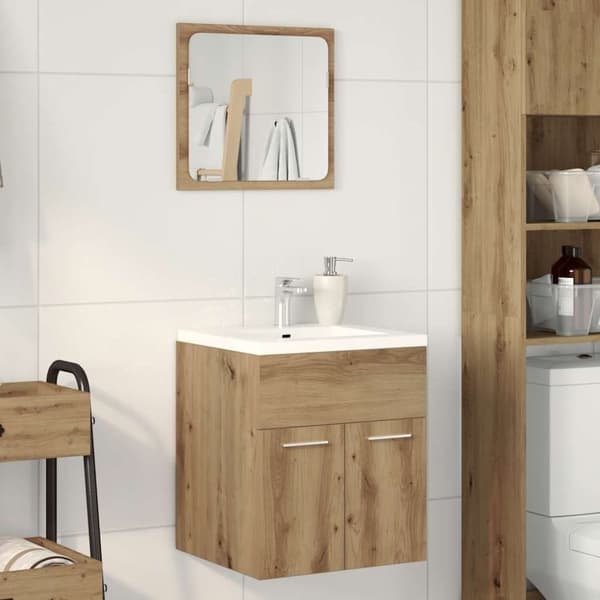 vidaXL Baderomsmøbler 2 deler artisan eik konstruert tre