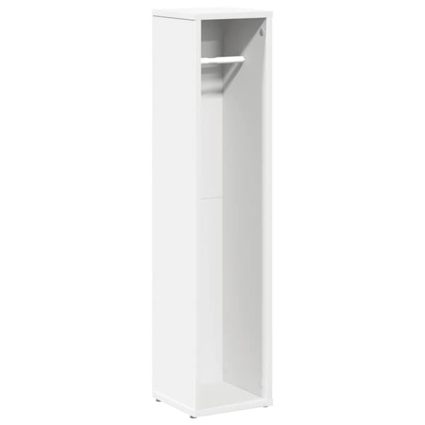 vidaXL badeværelsesskab med rulleholder 20,5x20x90 cm hvid