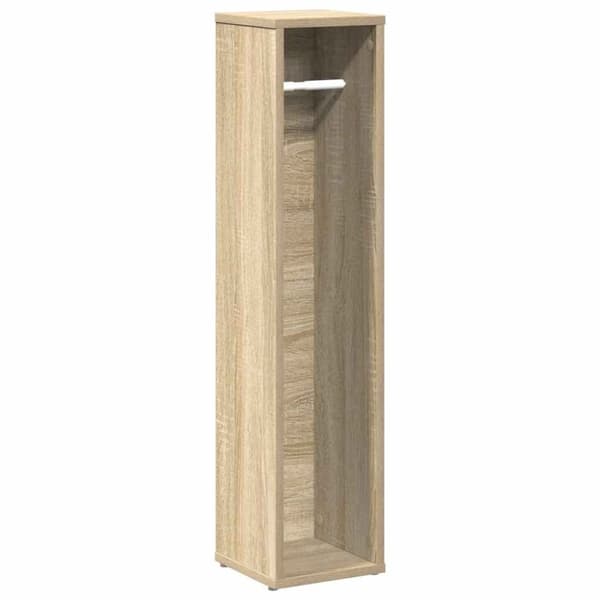 vidaXL Baderomsskap med rulleholder sonoma eik 20,5x20x90 cm