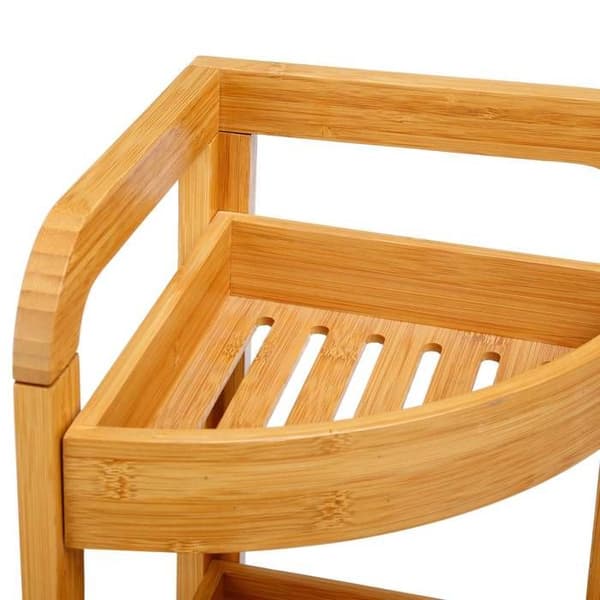 Bambu hörnhylla 3 nivåer